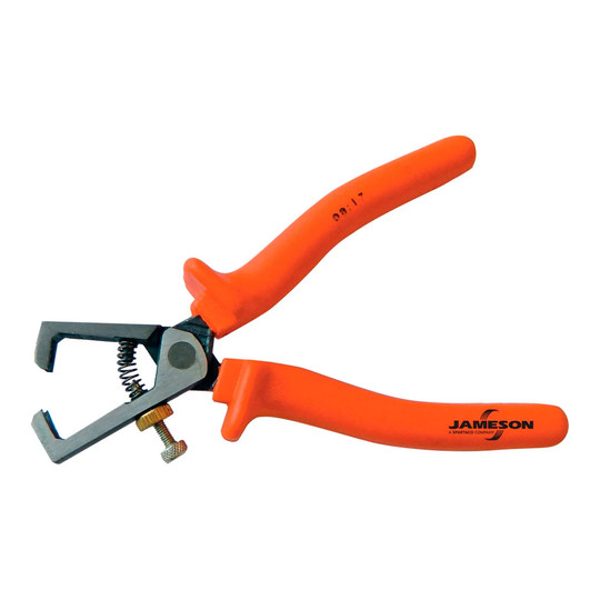 Orange 1000V insulated wire stripping pliers, 6-1/4 in.