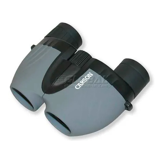Gray binoculars with fully coated ruby lenses and center focus