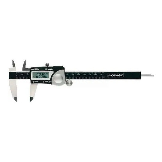 Stainless steel digital caliper with LCD display and data output