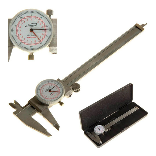 6-inch dual-scale stainless steel dial caliper