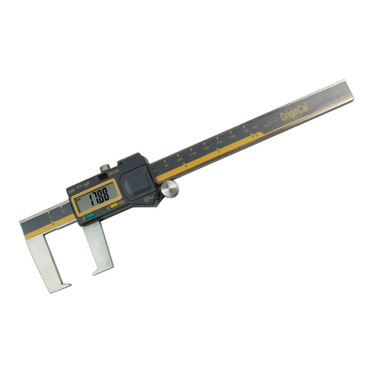 Absolute digital outside slot caliper with 6 in./150 mm range