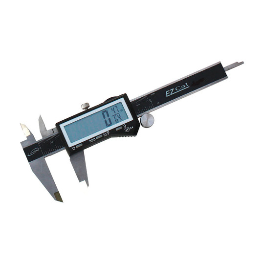 Digital caliper with extra-large LCD display and 0-4 inch/100 mm measuring range