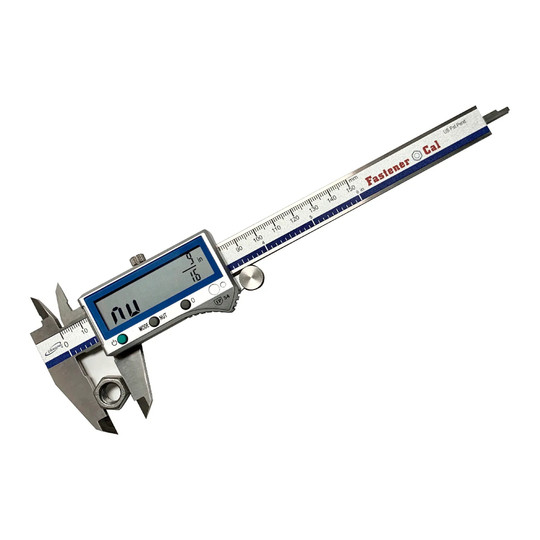 Digital stainless steel caliper with fastener reading function and large LCD display