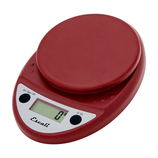 Red compact digital scale