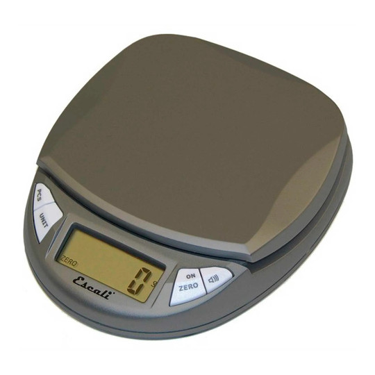 Gray compact digital kitchen scale