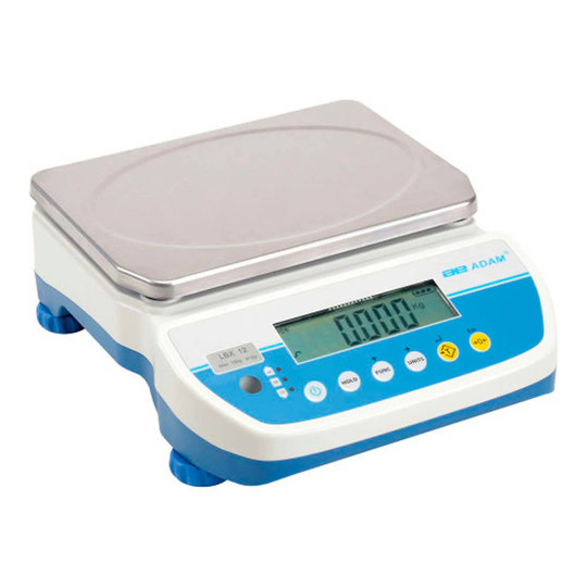 Blue compact bench counting scale with 25 lb capacity