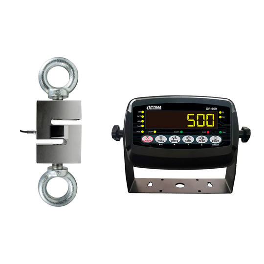 Silver LED digital hanging scale with 100 lb capacity and 0.01 lb resolution