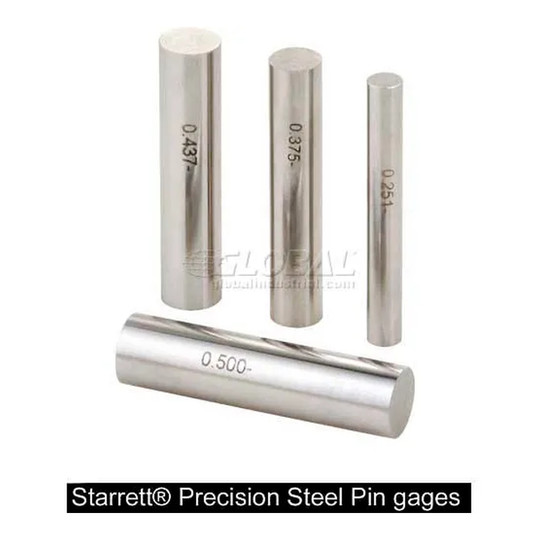 Precision pin gage set in protective case for small-hole measurement