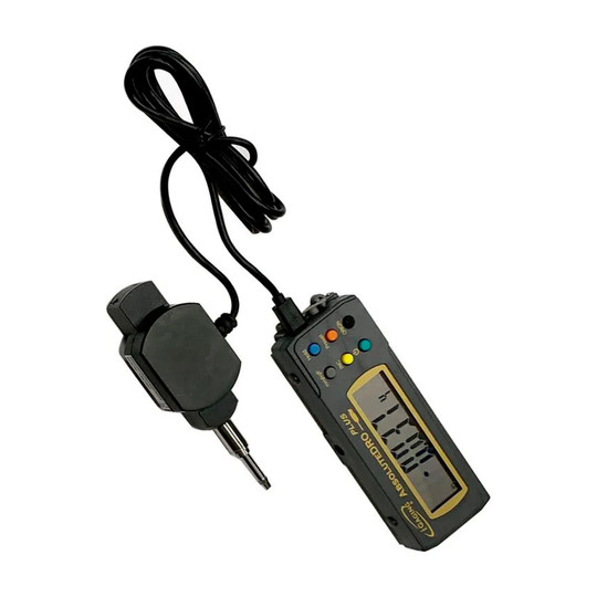 Black absolute origin indicator with remote LCD readout