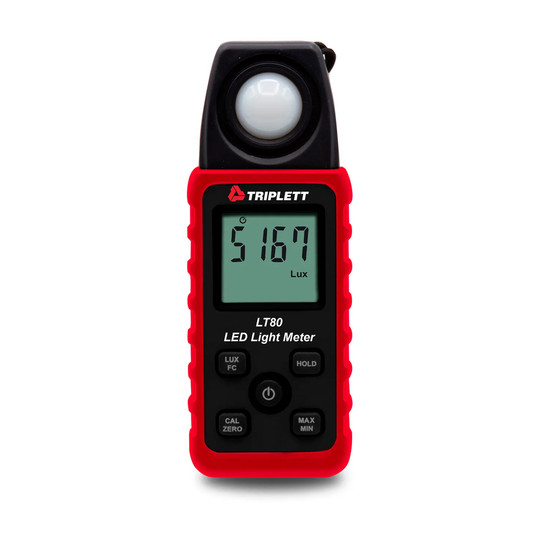LED light meter for measuring up to 400,000 lux