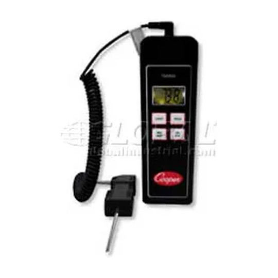 Single-channel thermistor temperature instrument with general-purpose probe and carry case
