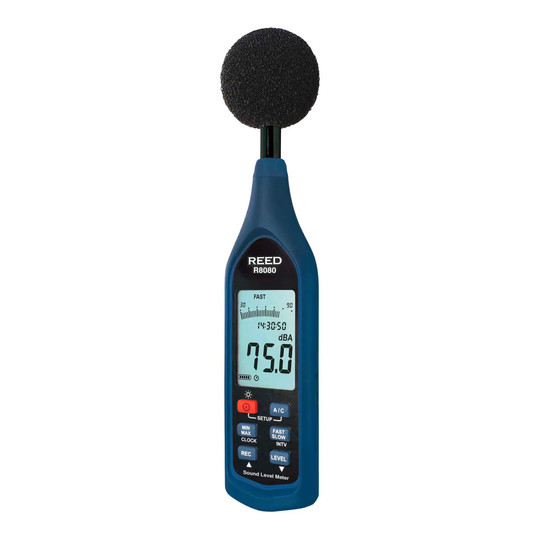 Data logging sound level meter with bargraph display