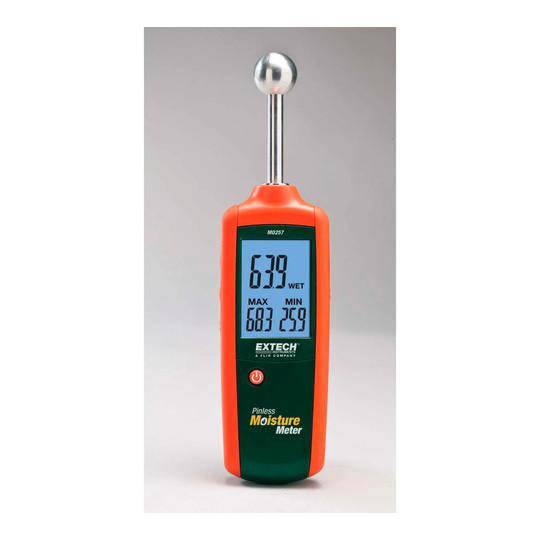 Pinless moisture meter with backlit LCD