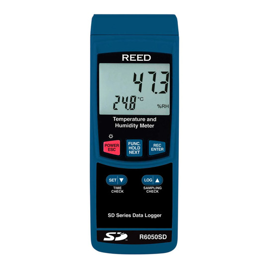 Data logging thermo-hygrometer with humidity and temperature probe