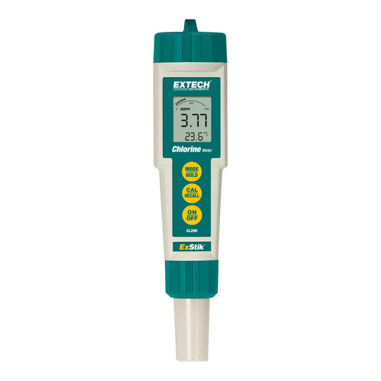 Waterproof total chlorine meter with sample cup and reagent tablets