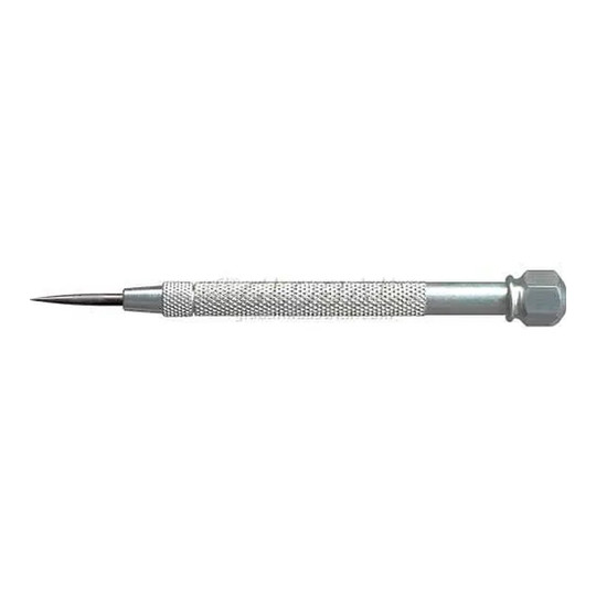 Reversible steel-point pocket scriber with knurled aluminum handle