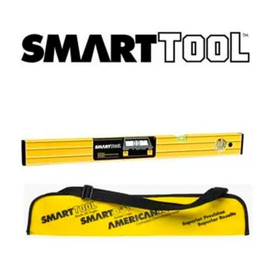 Yellow digital electronic level with aluminum frame and soft case