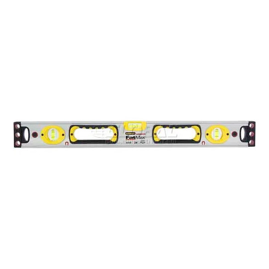 Silver 24-inch magnetic aluminum box beam level