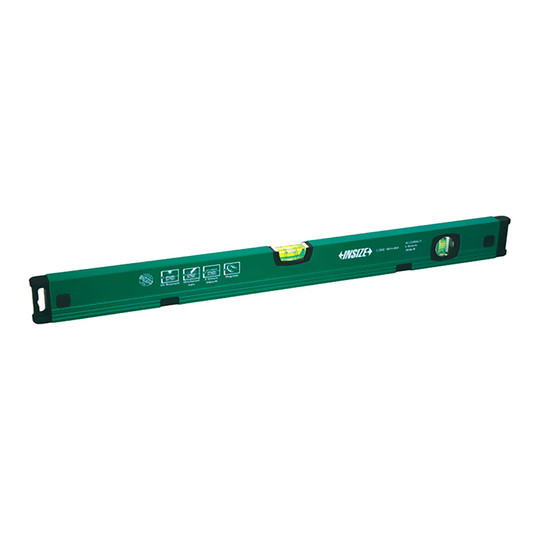 48-inch green aluminum magnetic level with horizontal and vertical vials