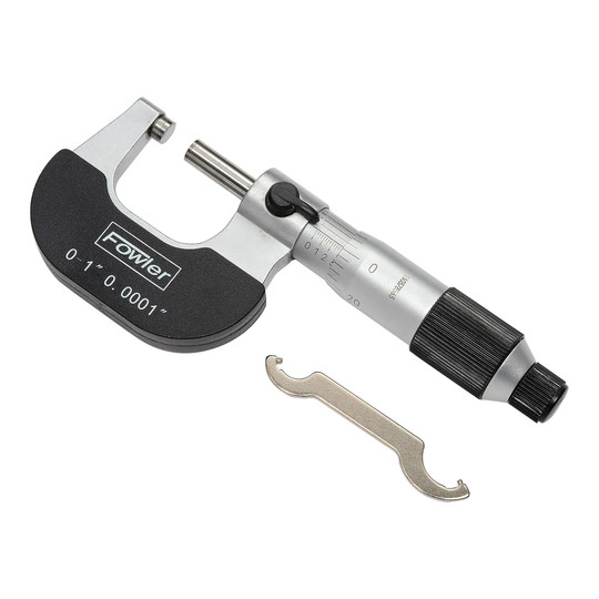 0–1 in. mechanical outside micrometer with ratchet thimble
