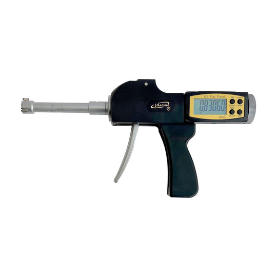 Digital pistol-grip three-point internal micrometer bore gauge