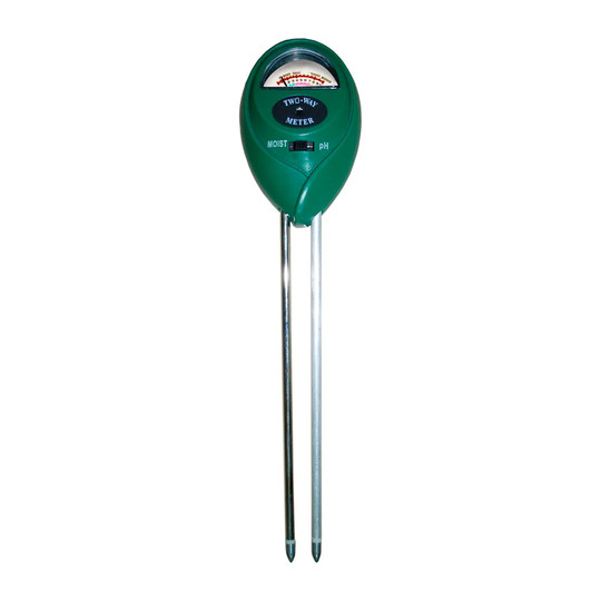 2-way soil moisture and pH meter