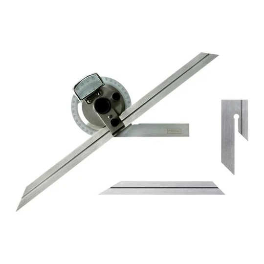 Bevel protractor with 6 in. and 12 in. blades