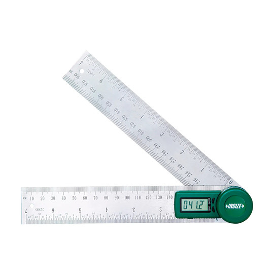 12-inch electronic protractor with digital display and stainless steel blades