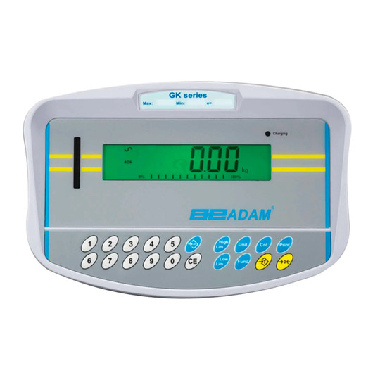 Gray LCD scale indicator with keypad and backlit display