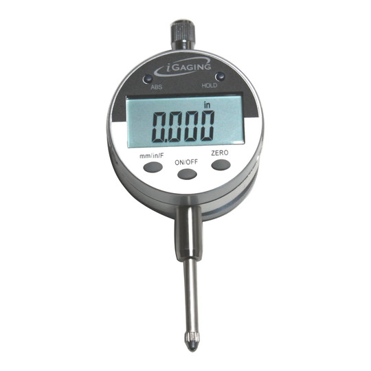 Digital electronic indicator gauge with ABS and large LCD display