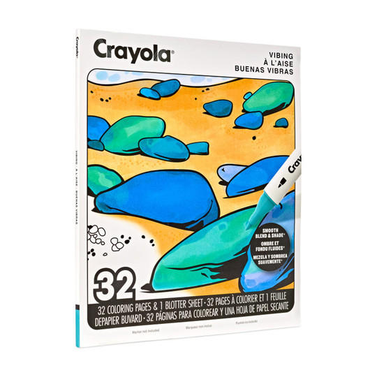 Vibing Adult Coloring Book, 32 Pages
