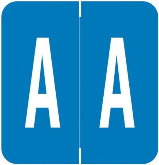 VRE/GBS Alphabetic Labels - 8850 Series (Rolls) A- Blue