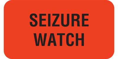 Seizure Watch 1-5/8"x7/8" Fl-Red