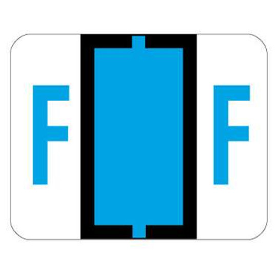 Smead Alphabetic Labels - BCCR Series (Rolls) F- Lt. Blue
