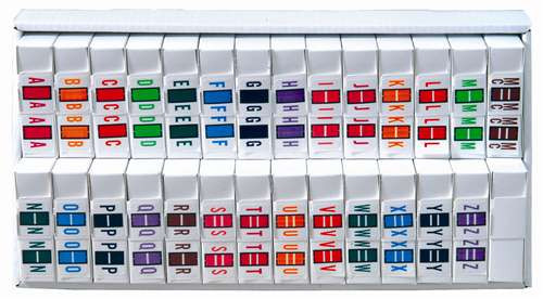 Smead Alphabetic Labels - BCCR Series (Rolls) A-Z Set with tray