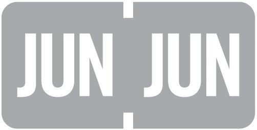 TAB Month Labels - TMLV Series (Rolls) - June/Gray