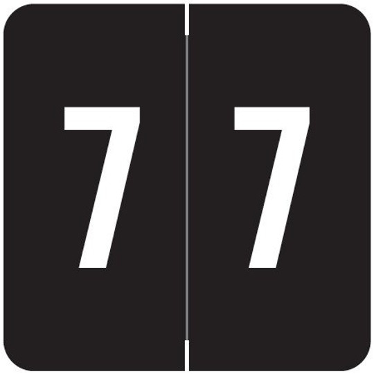Sav-Tyme/SFI Numeric Label - STNM Series (Rolls) - 7 - Black