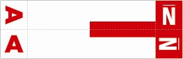 Smead Alphabetic Labels - NNC Series Letter AN - Red - 3 5/8 W x 1 1/8 H - Package of 100 Labels