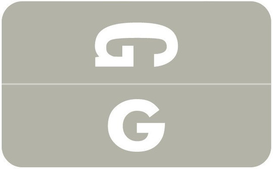 Smead Alphabetic Labels - Alpha-Z ACCS Series (Sheet) G- Gray