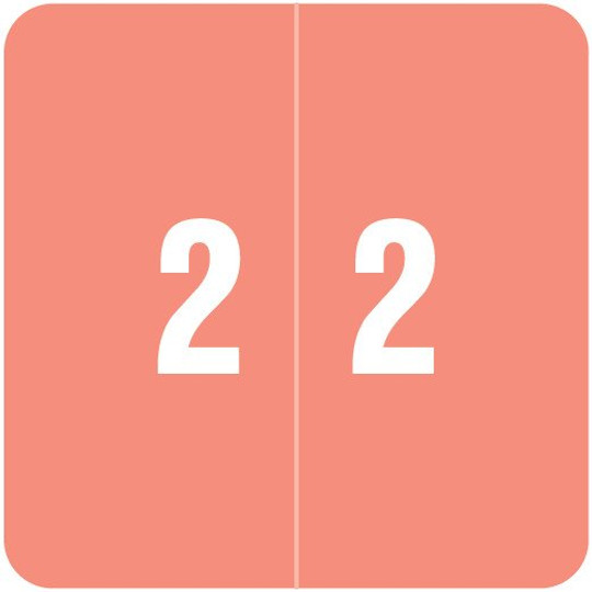 Smead Numeric Label - DCC Series (Rolls) - 2 - Pink