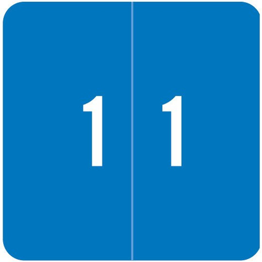 Smead Numeric Label - DCC Series (Rolls) - 1 - Lt. Blue