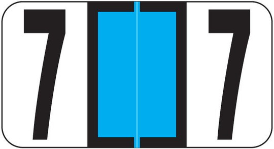 Reynolds and Reynolds Numeric Label (Rolls) - 7 - Lt. Blue