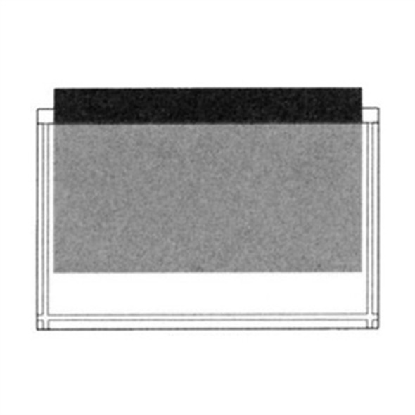 Poly Pocket with Adhesive Backing - 9-1/4" x 6" - Clear - 100/Pack