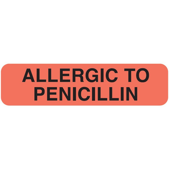 Allergic To Penicillin Label