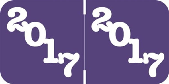 Jeter Yearband Label - JPYM Series (Rolls) - 2017 - Purple - Laminated