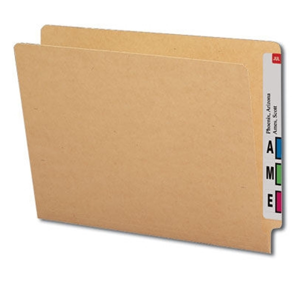 Barkley Compatible Kraft End Tab Folder, Letter, 11 Pt.Reinforced, Full-Cut - Box Of 100