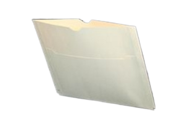 Medical Folder X-Ray Jacket- Plain With Center Pocket and 1 Kangaroo Style Pocket. 11 pt. Manila Stock. 100 Jackets per Carton, Size 14 1/2 X 18 1/4
