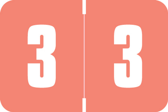 Digi Color Numeric Label - DXNM Series (Rolls) - 3 - Pink