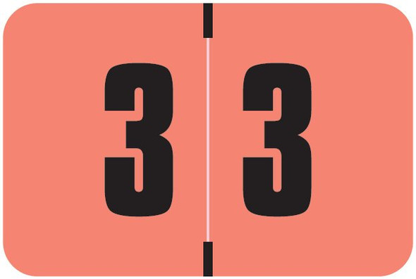 Digi Color Numeric Label - DCNM Series (Rolls) - 3 - Pink