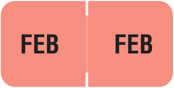 Barkley Systems Month Designation Labels -  FMBLM Series (Rolls) - February/Pink